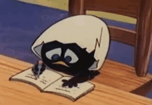 Gif animé Caliméro ecrit